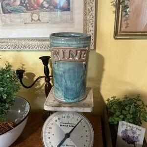 Handmade Glazed Pottery Wine Chiller